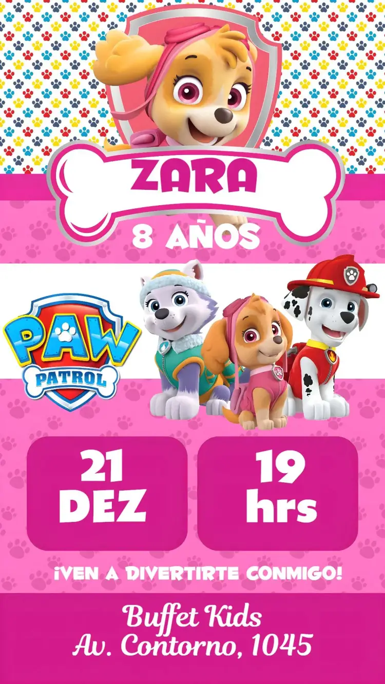 Invitación Patrulla Canina