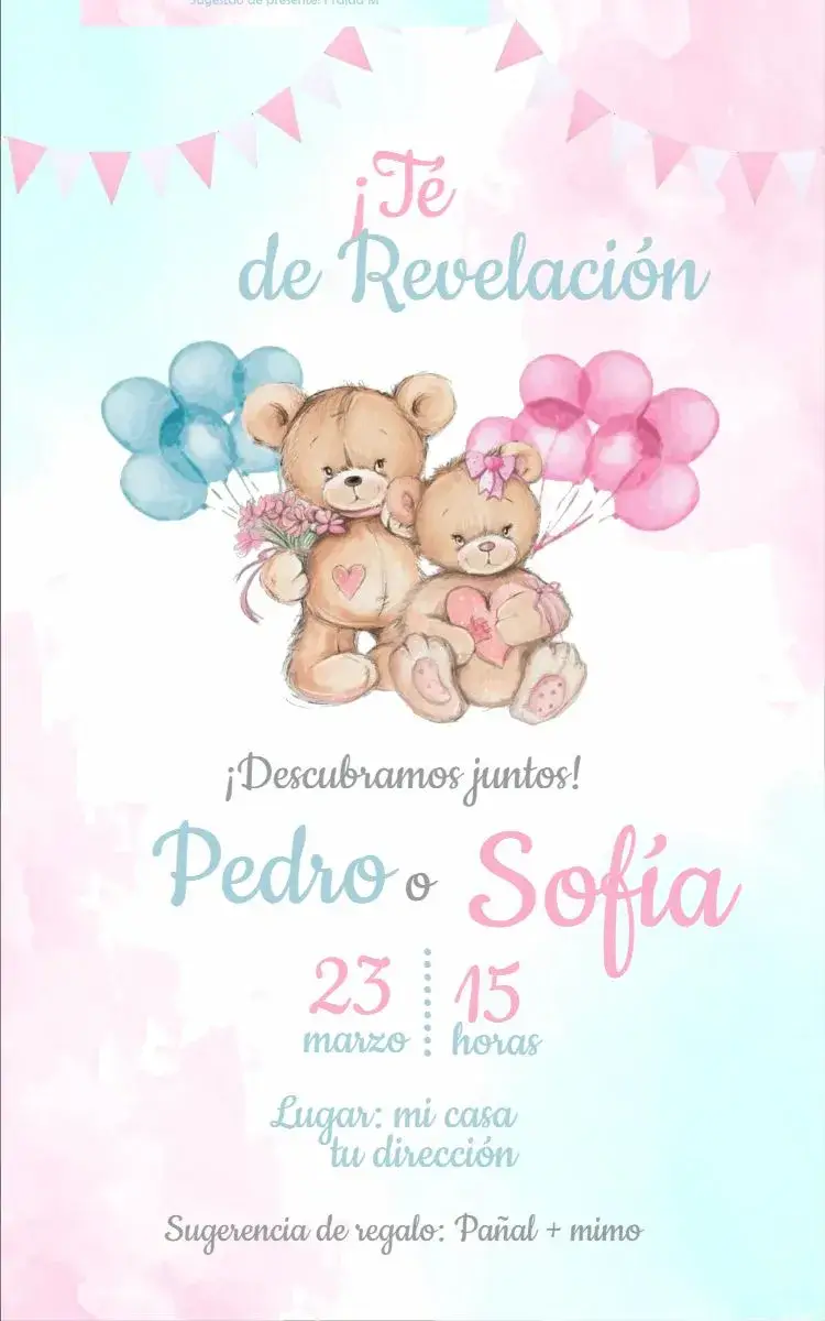 Invitación Baby Shower 1
