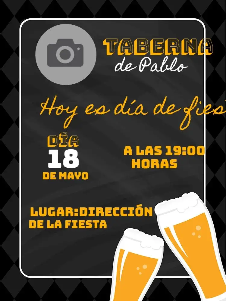 Invitación Boteco Celebración