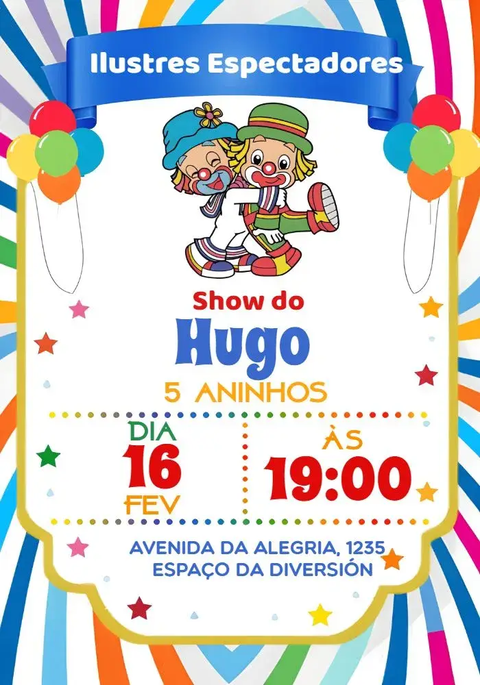 Invitación Patati Patatá Morado