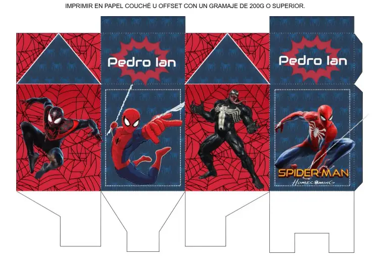 Invitación Caixa Milk Hombre Araña Rojo