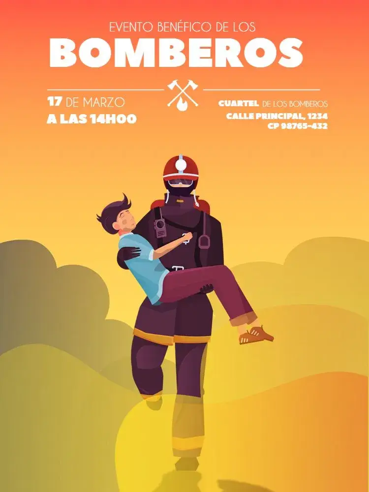 Invitación Bomberos Evento Joven