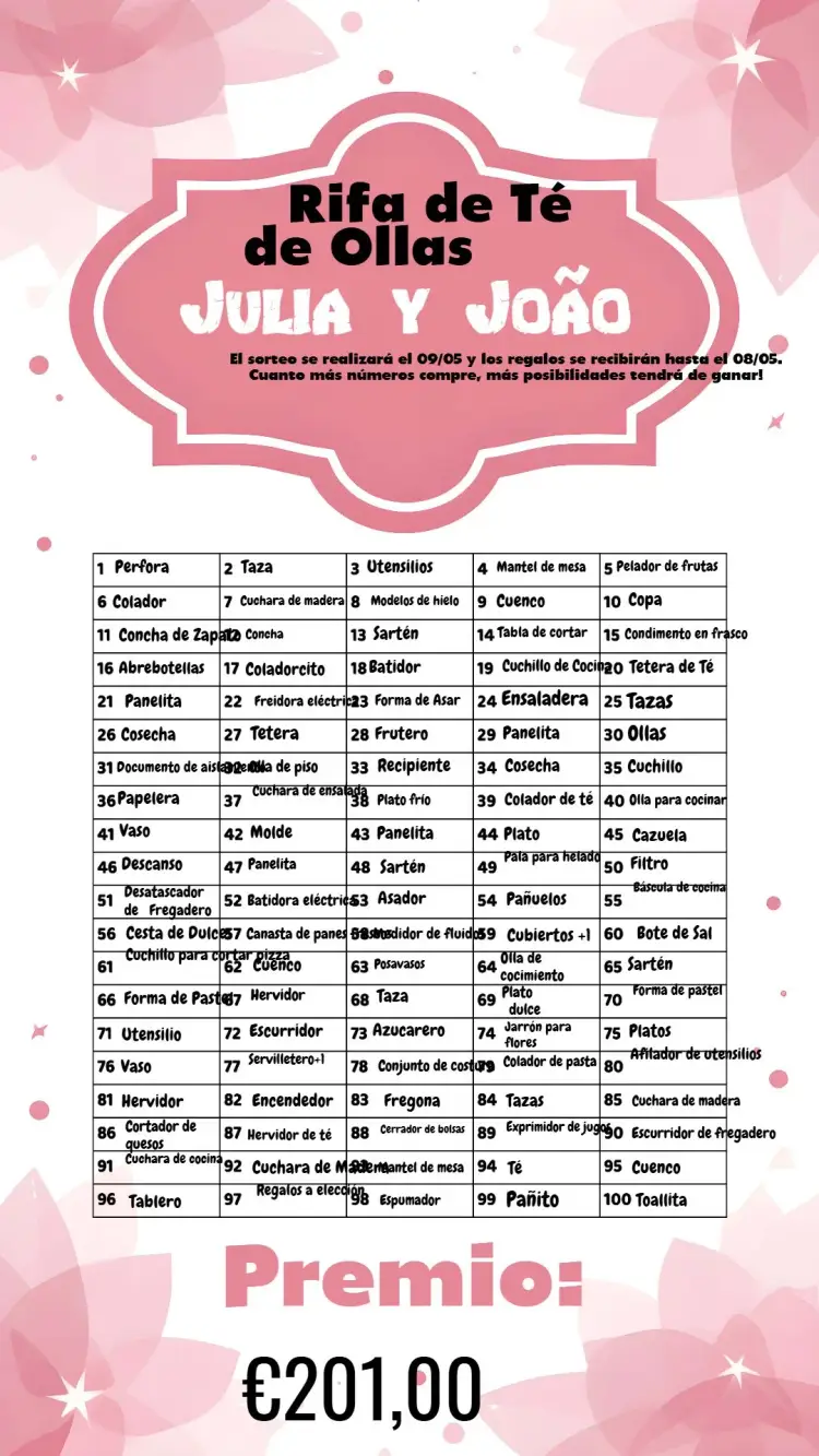 Invitación Despedida de soltera Rosa Cocina/cacerola