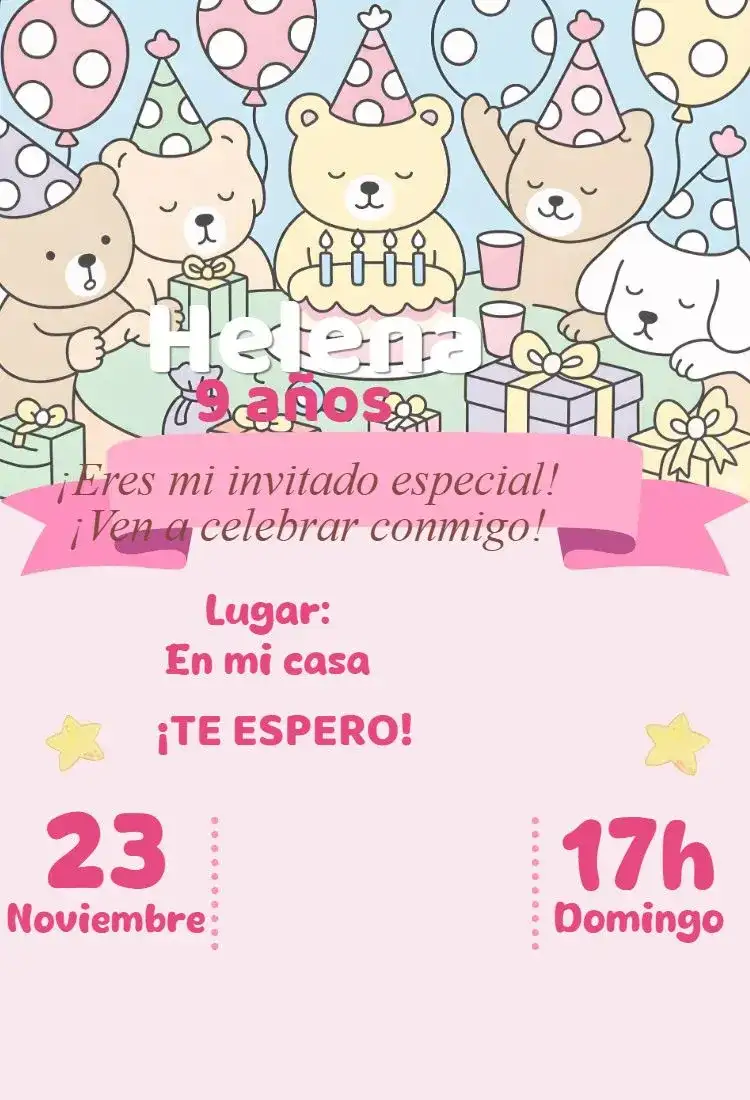 invitación digital bobbie goods candy color