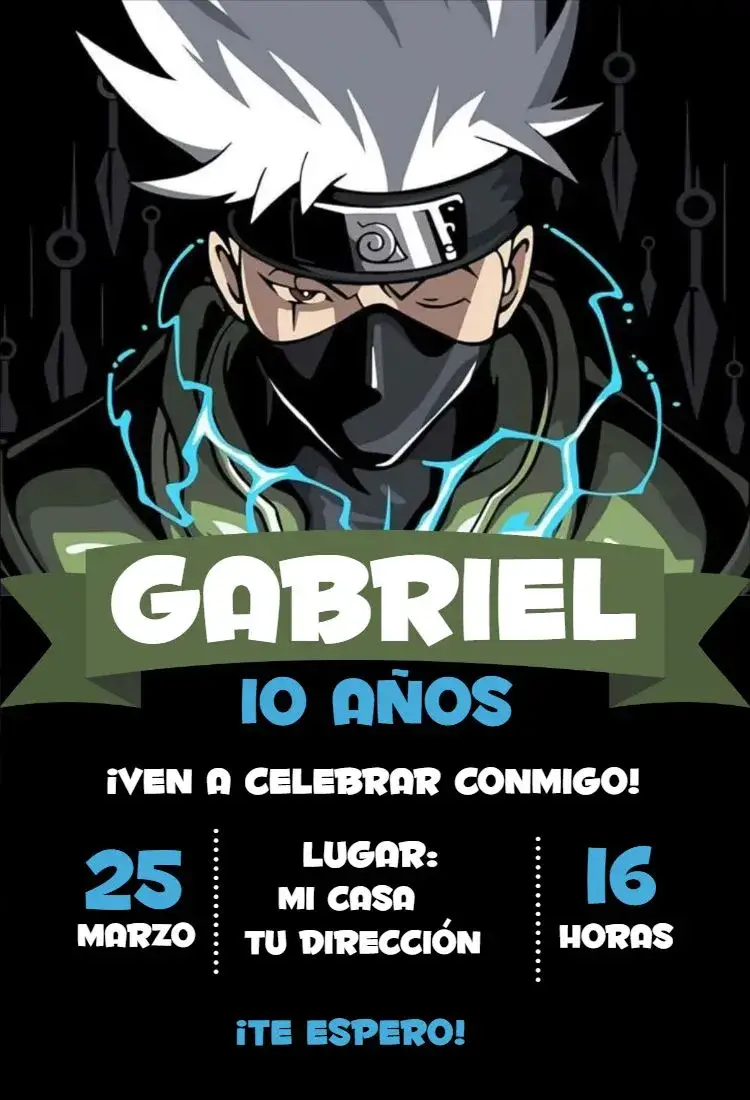 Invitación Kakashi 2