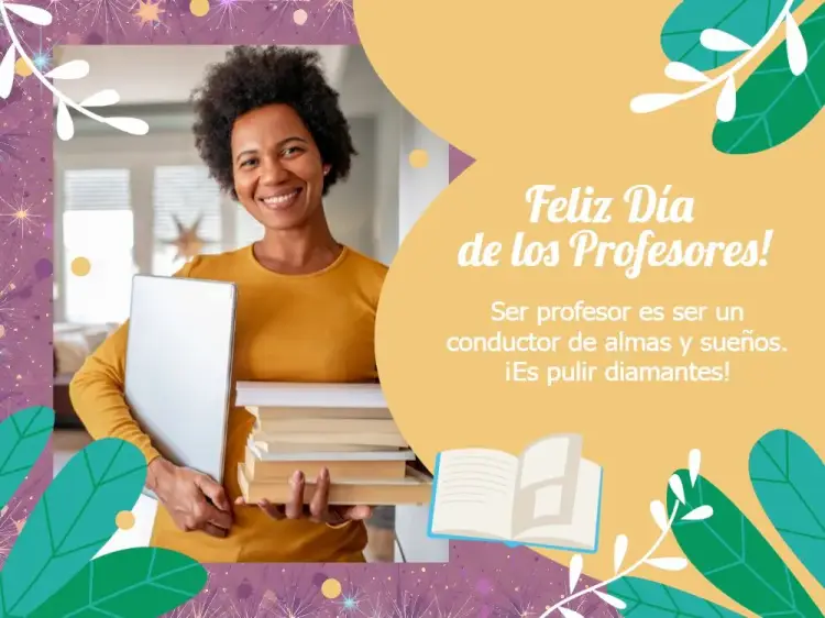 Invitación Tarjeta Día De Los Profesores Con Foto Círculos