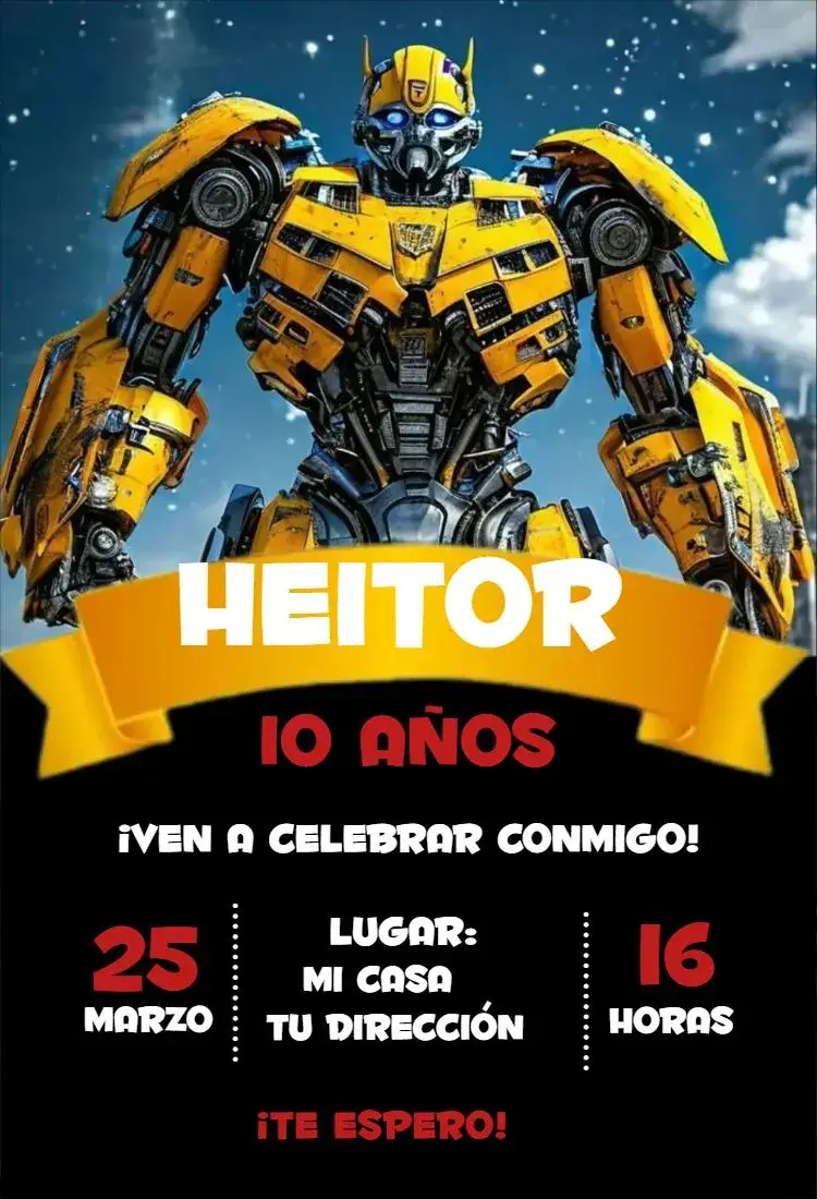 Invitación Bumblebee 1