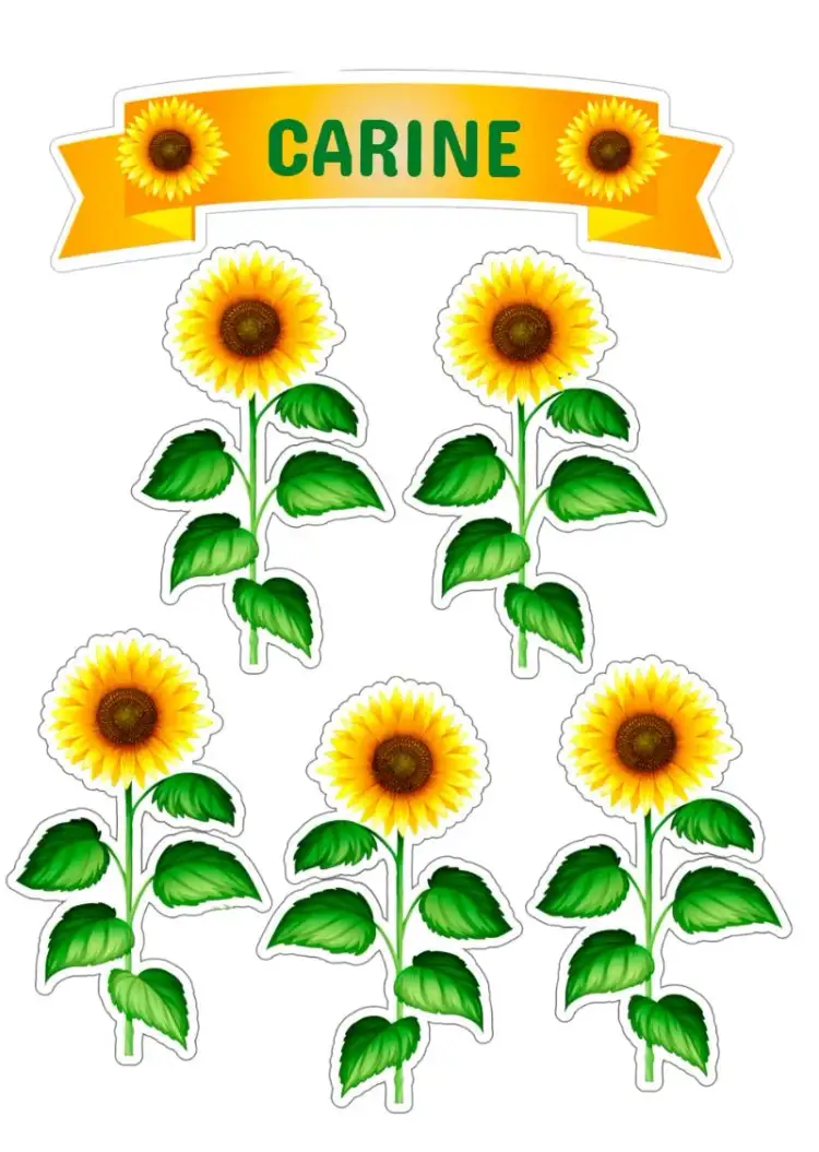 Invitación Topo De Pastel Girasol Colorido – tema Topper de torta floral, colorido, vibrante, alegre, moderno