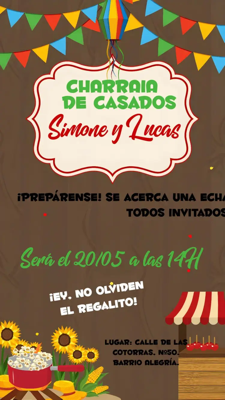 Invitación Charraia De Olla Amarillo