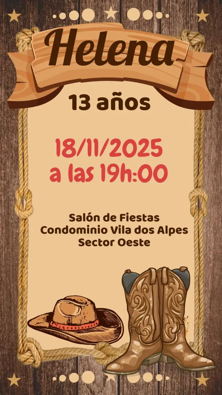 Invitación Vaquera