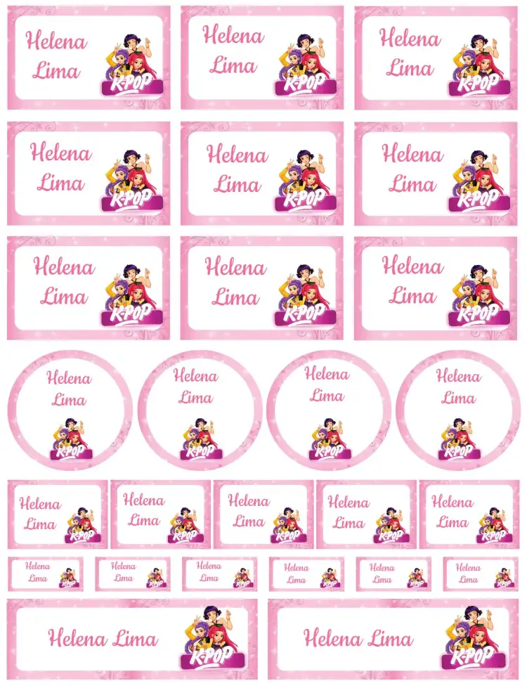 Invitación K-Pop – tema Tarjeta vibrante, moderno, colorido, jovem, divertido, pop