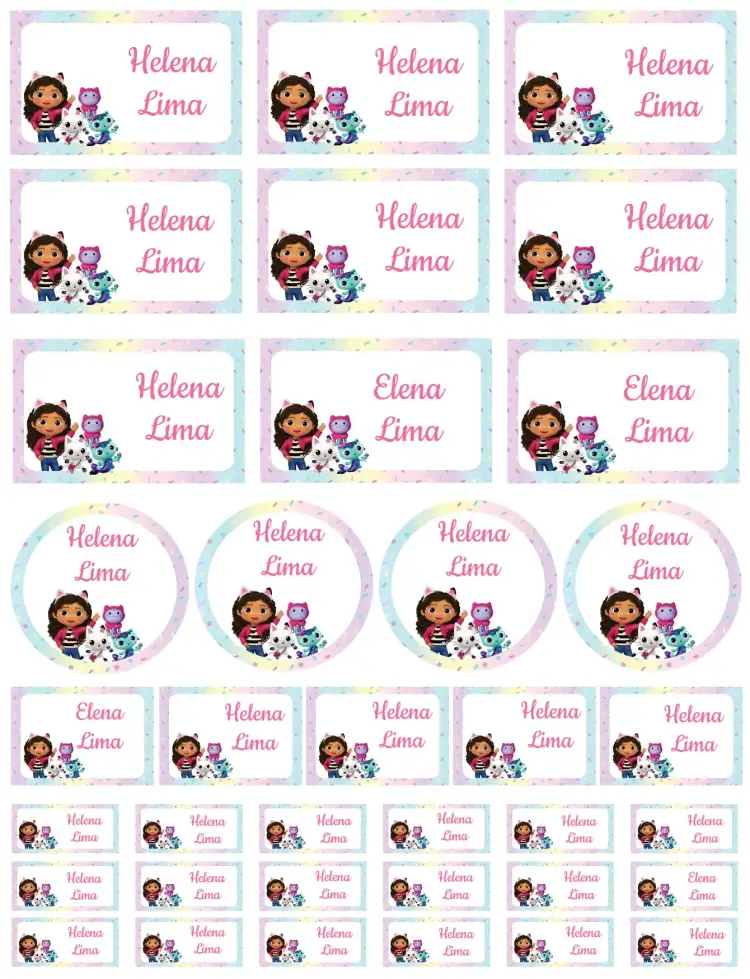 Invitación La Casa Mágica de Gabby