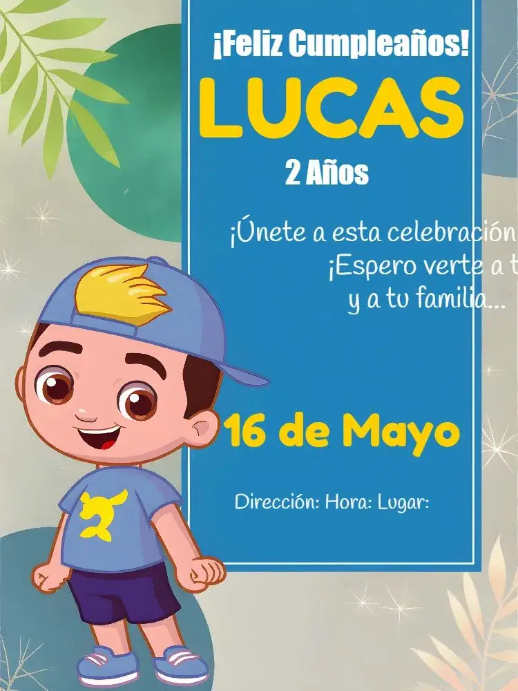 Invitación Luccas Neto Acampamento