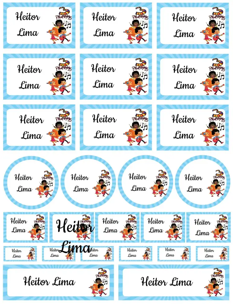Invitación 3 Palabritas – tema Tarjeta colorido, divertido, infantil, alegre, temático