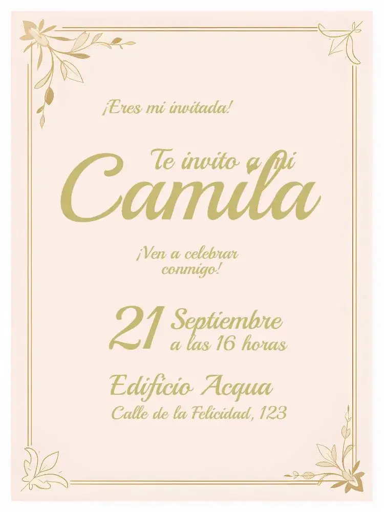 Invitación Despedida de Soltera