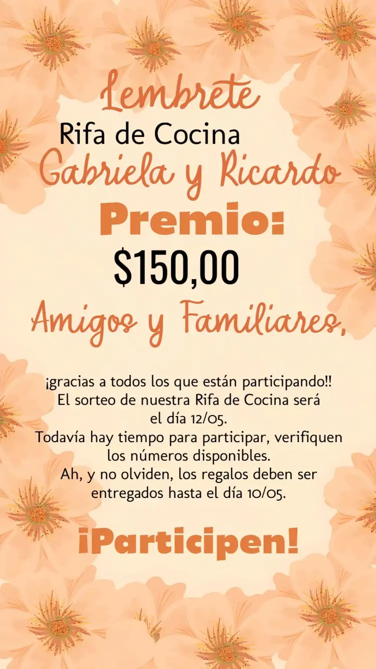 Invitación Recordatorio De Rifa de Té de Cocina Floral Claro – tema Despedida de Soltera floral, tonos claros, moderno, acogedor, minimalista, natural