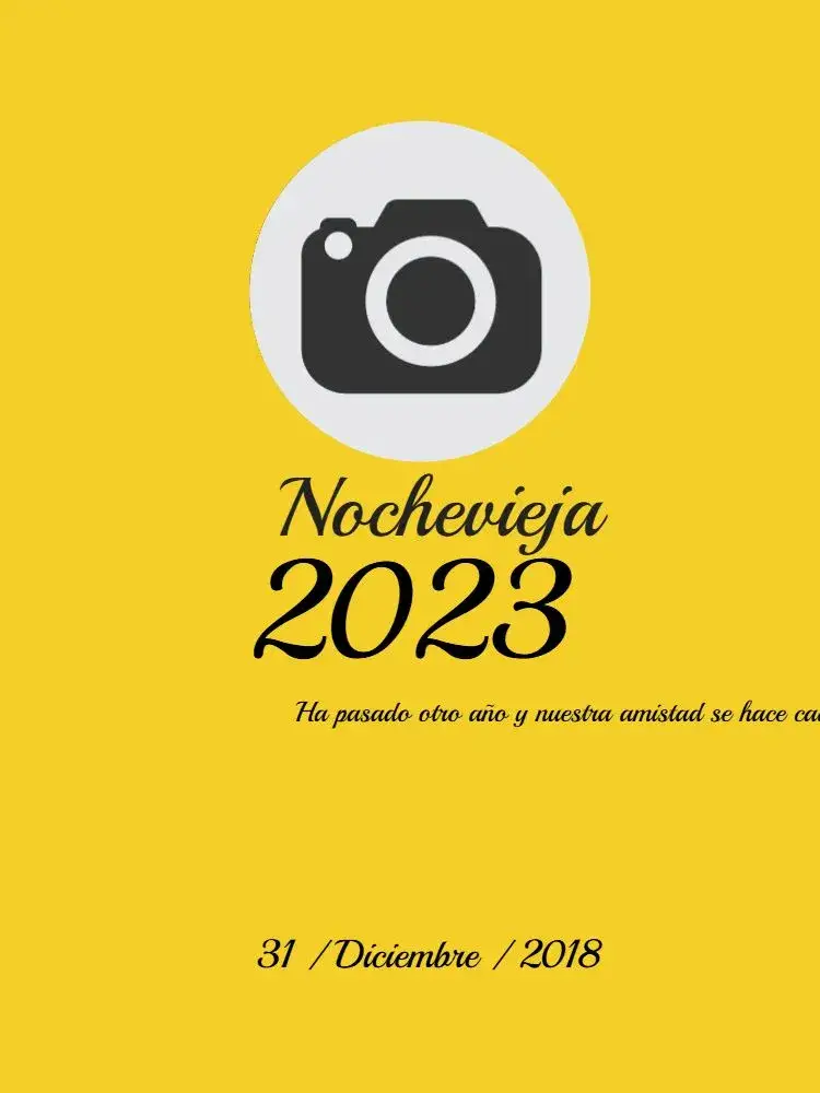 Invitación Reveillon 2023 Dorado Foto Nuevo – tema Cumpleaños Infantil dorado, elegante, festivo, moderno, brillante