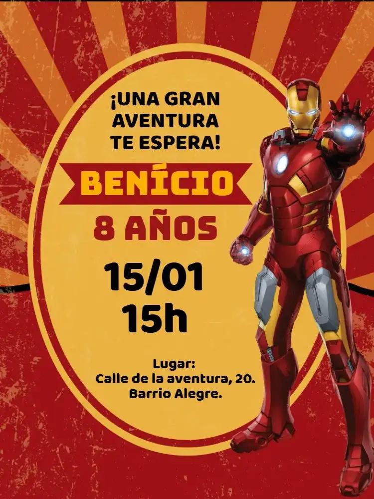cumpleaños hombre de hierro