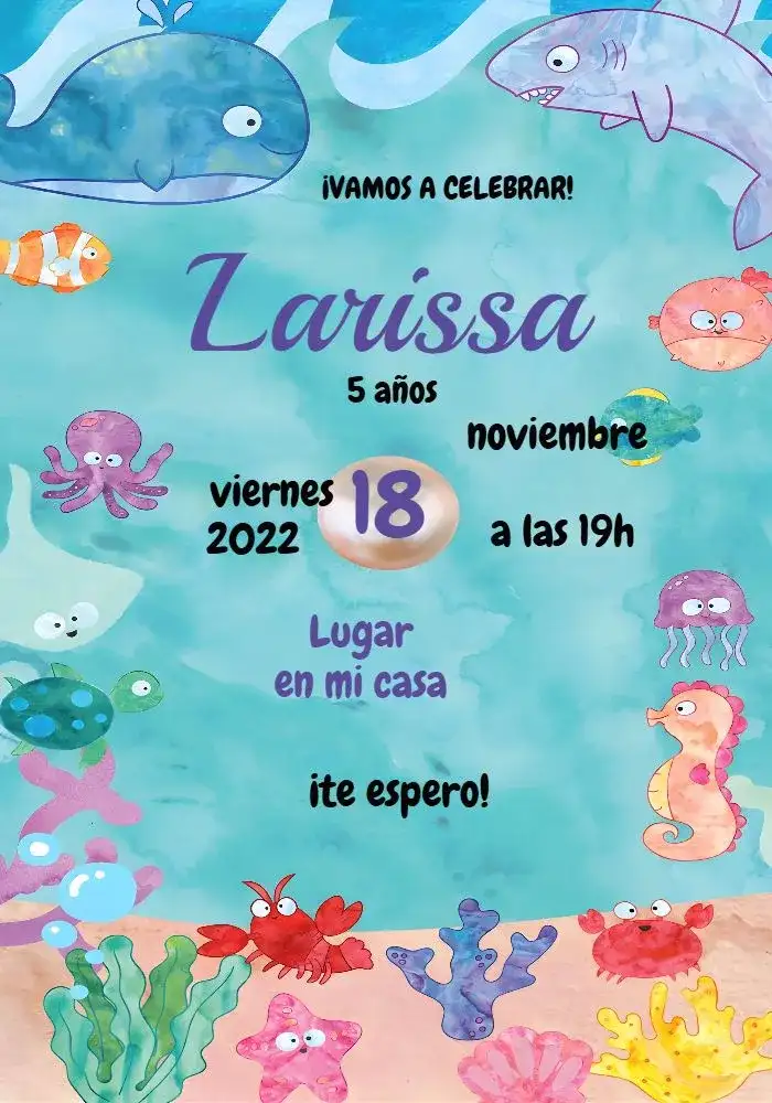Fondo Del Mar Acuarela Infantil
