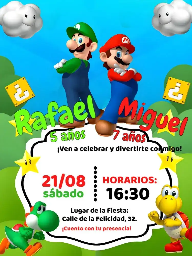 Doble Super Mario y Luigi World