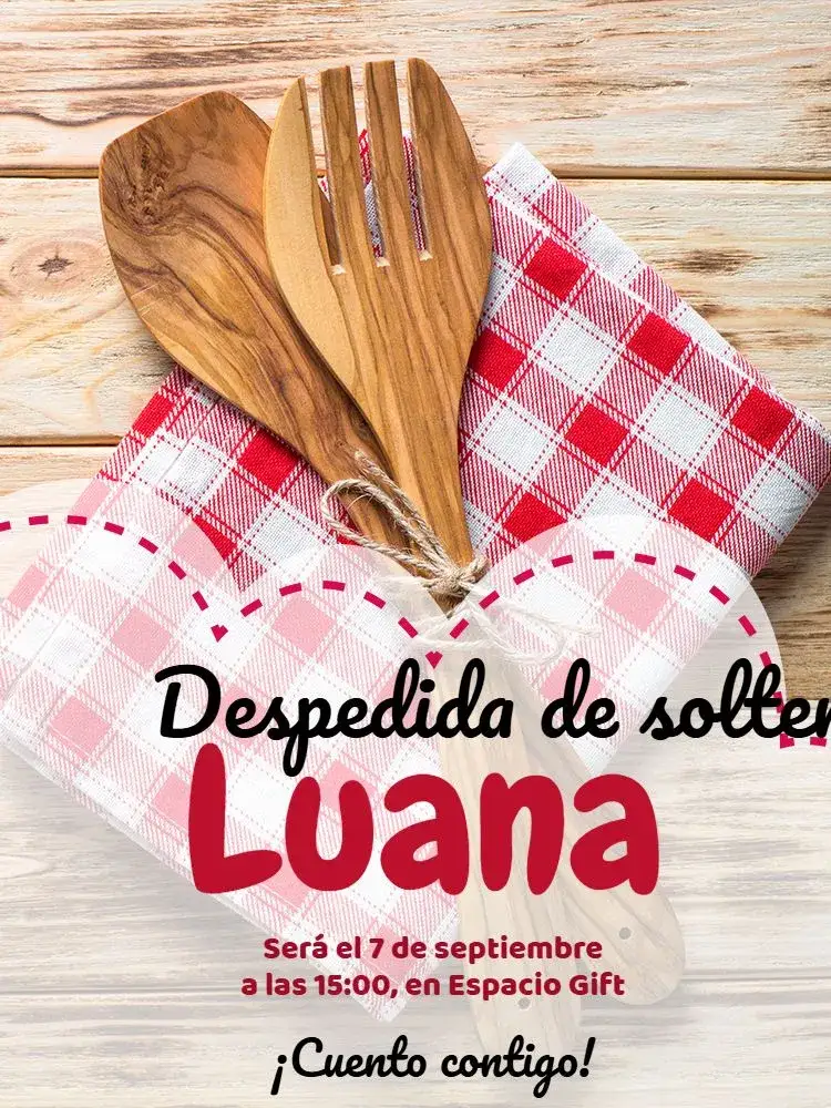 Invitación Despedida de soltera - Modelo 3 Fiesta – tema Despedida de Soltera ajedrez, moderno, acogedor, informal, elegante, rústico
