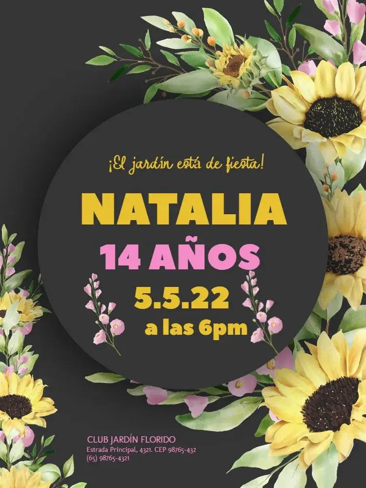 Invitación Jardín Encantado Digital de Lujo Delicado