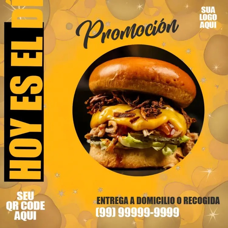 Invitación Hamburguesería Hambúrguer