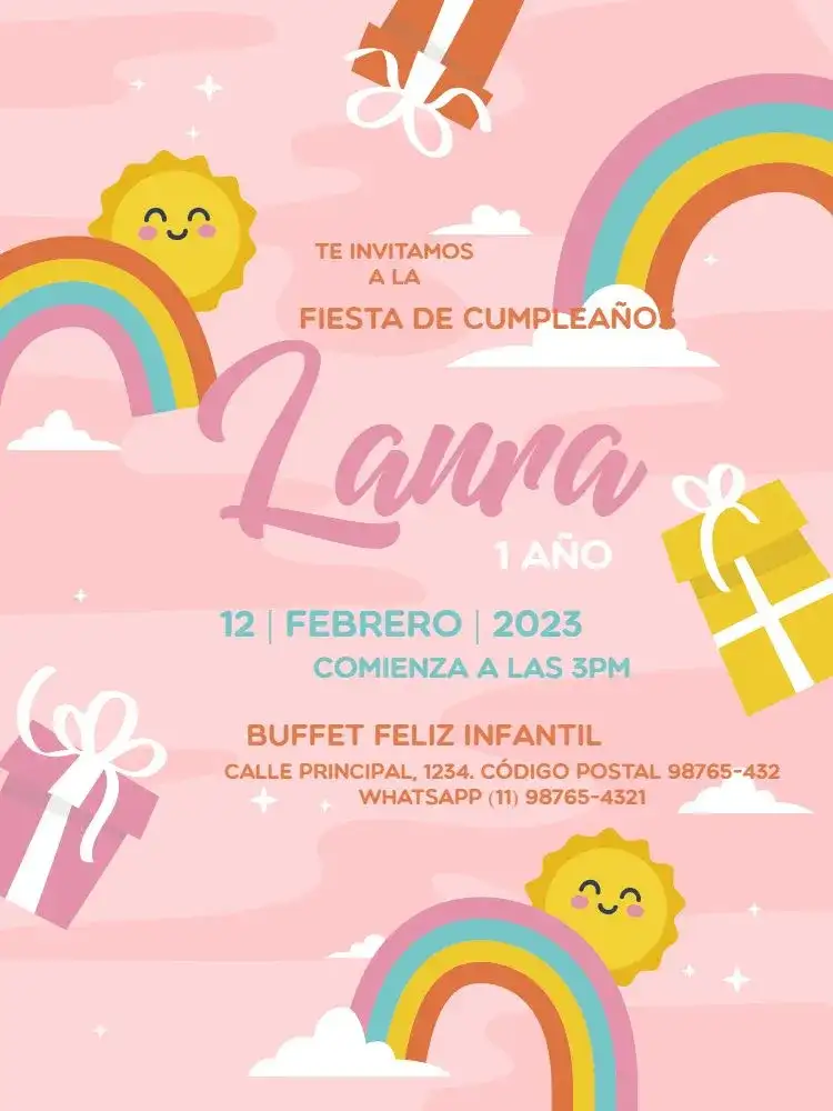 Infantil Rosa Presente