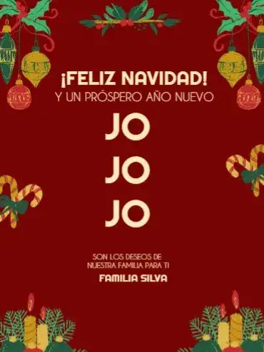 Tarjeta De Navidad Ho Adornos Encuentro