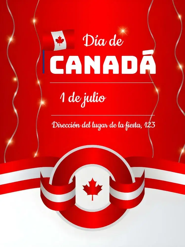 Invitación Día De Canadá Patria