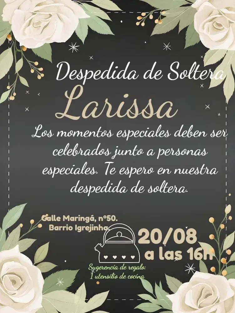 Despedida de Soltera Floral Cocina