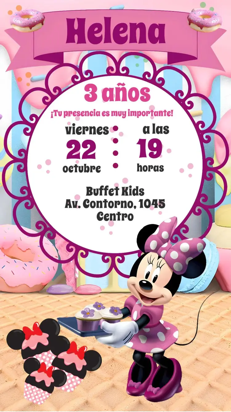 Invitación Minnie