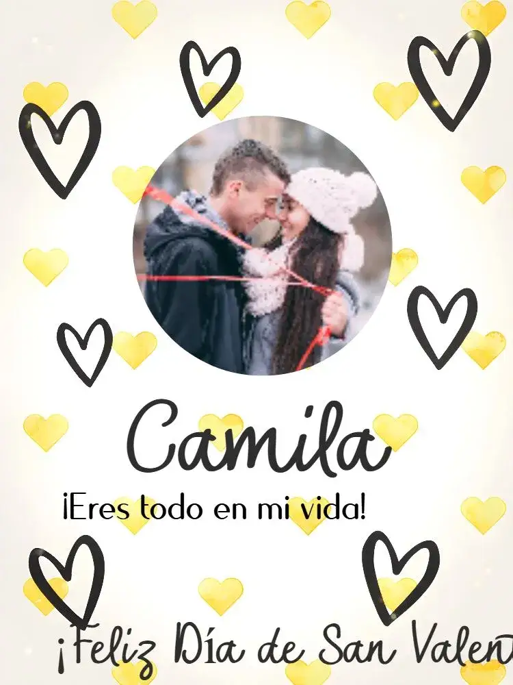 Invitación Tarjeta Para Enamorados Con Foto Día – tema Fechas Conmemorativas dorado, blanco, negro, moderno, romántico, minimalista