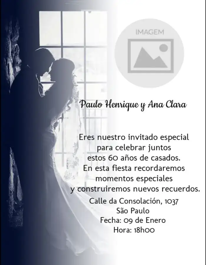 60 Años De Matrimonio Con Foto Primavera