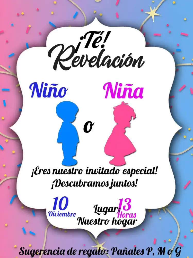 Invitación Baby Shower Ositos Blancos – tema Revelación Bebé oso, blanco, pastel, lúdico, delicado, infantil