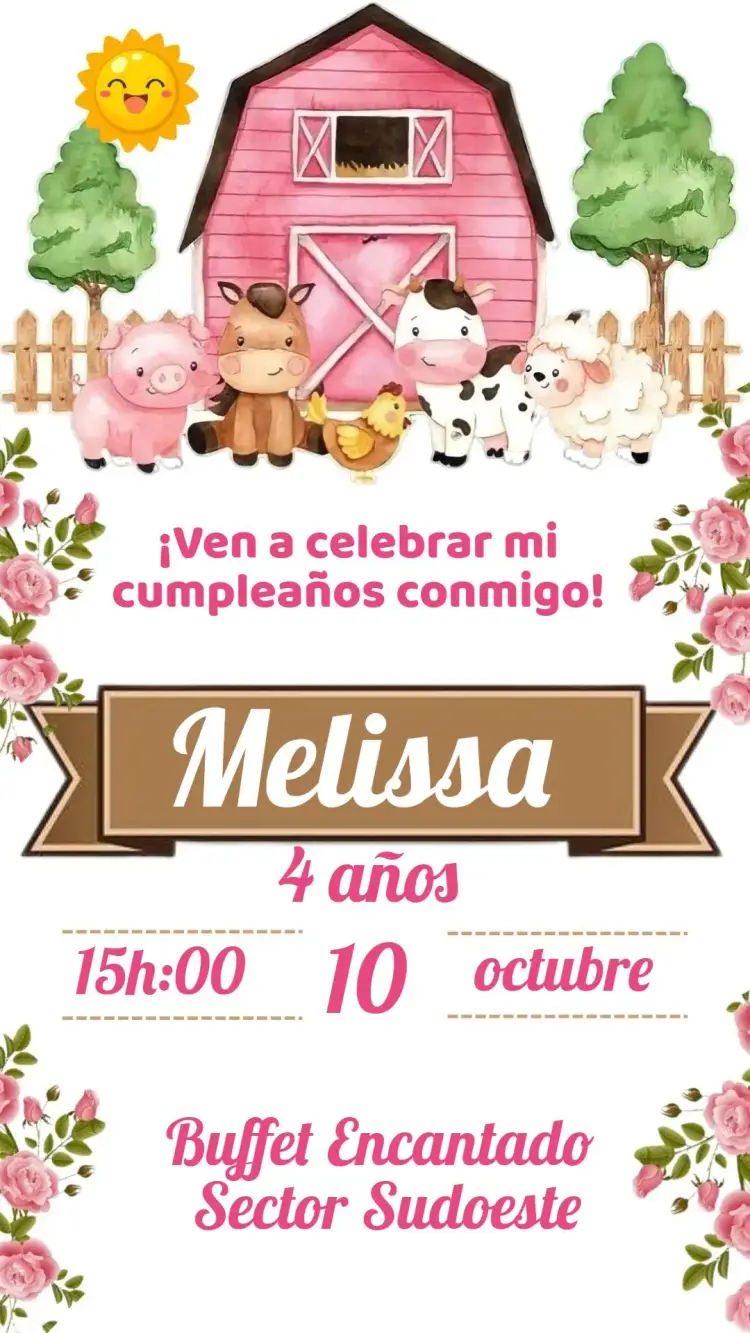 Invitación Granja