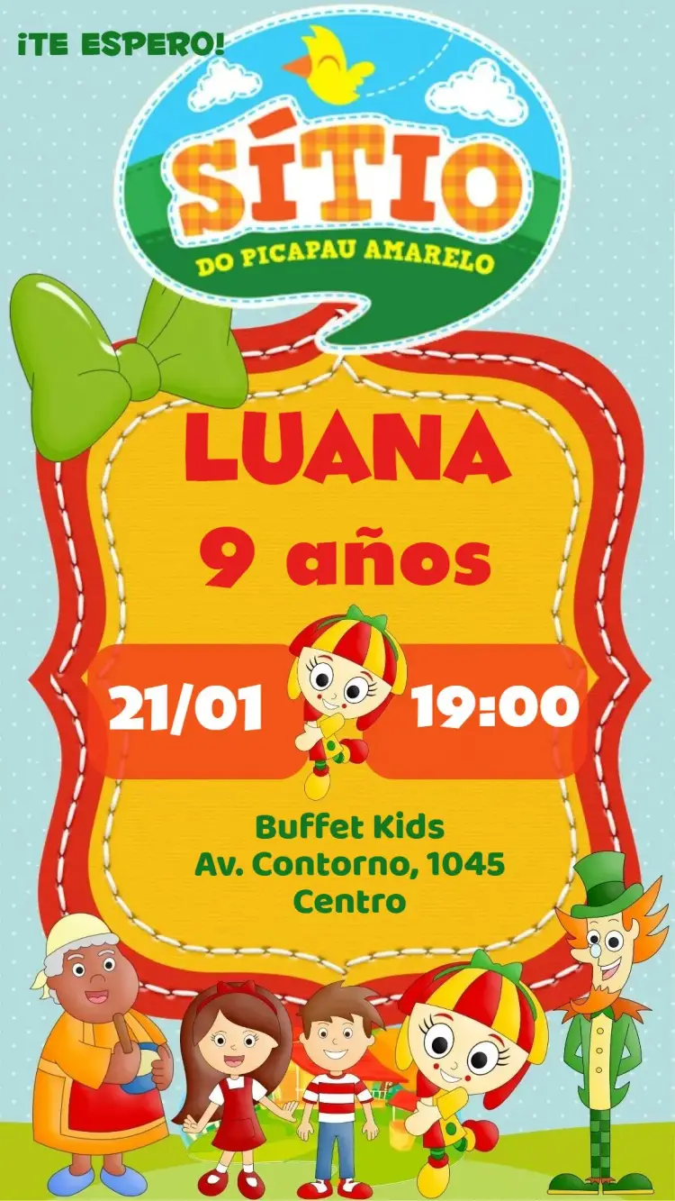 Invitación Finca del Pica Pau Amarillo