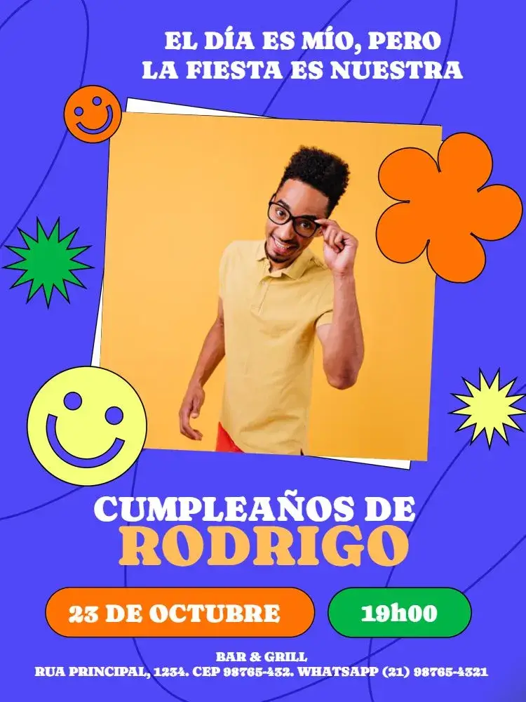 Invitación Zueira Con Foto Divertido