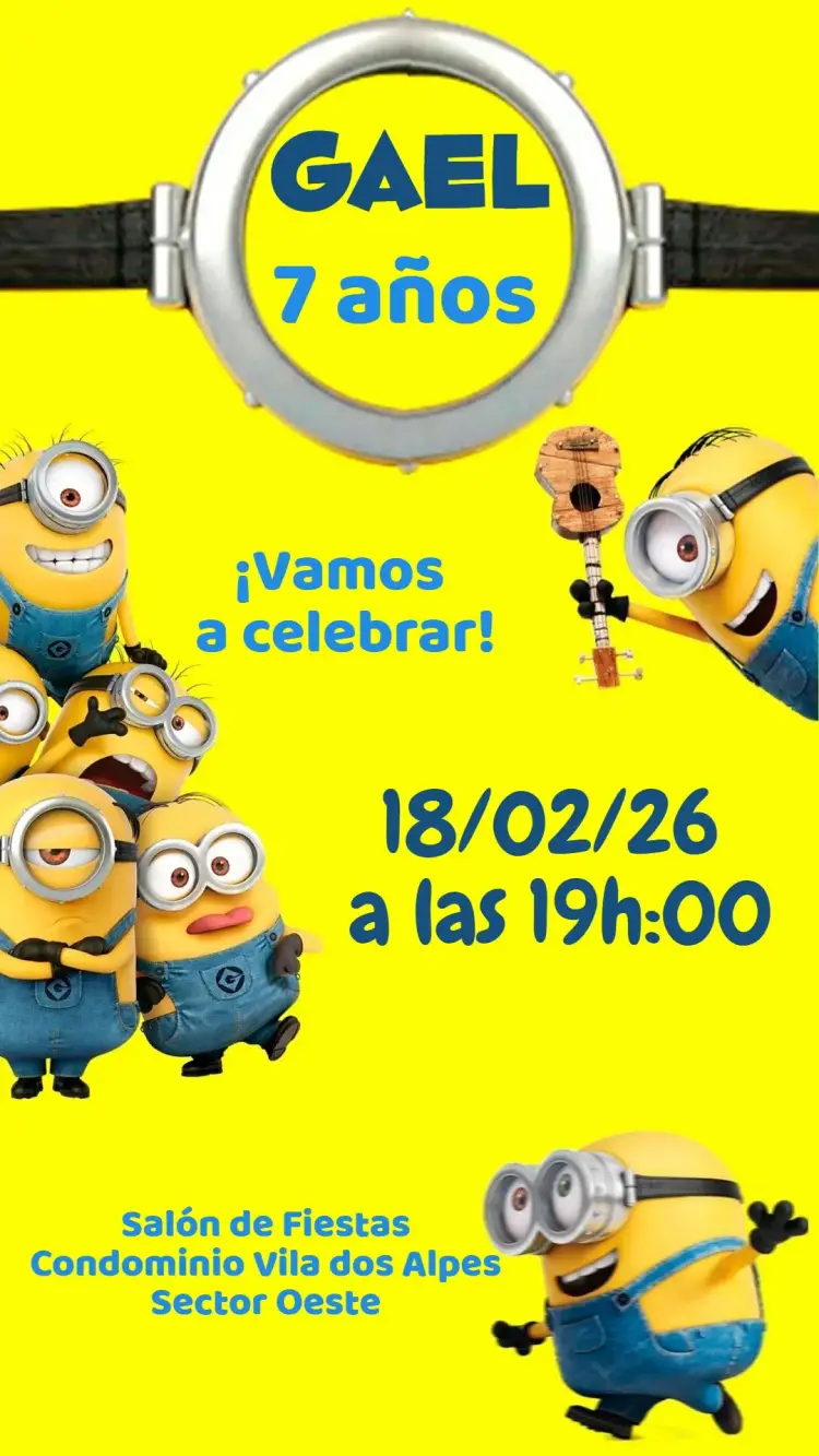 Invitación Minnions