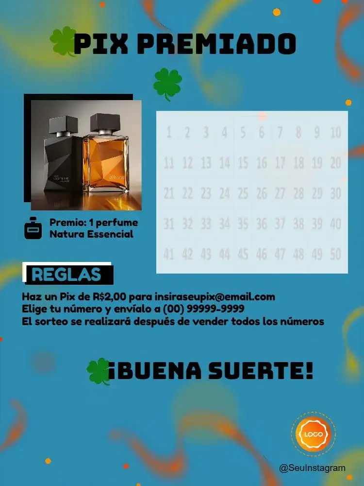 Invitación Pix Premiado Digital – tema Cartones moderno, elegante, colorido, minimalista, temático