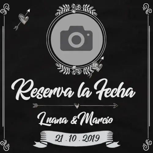 Invitación Save The Date Pizarra Adulto