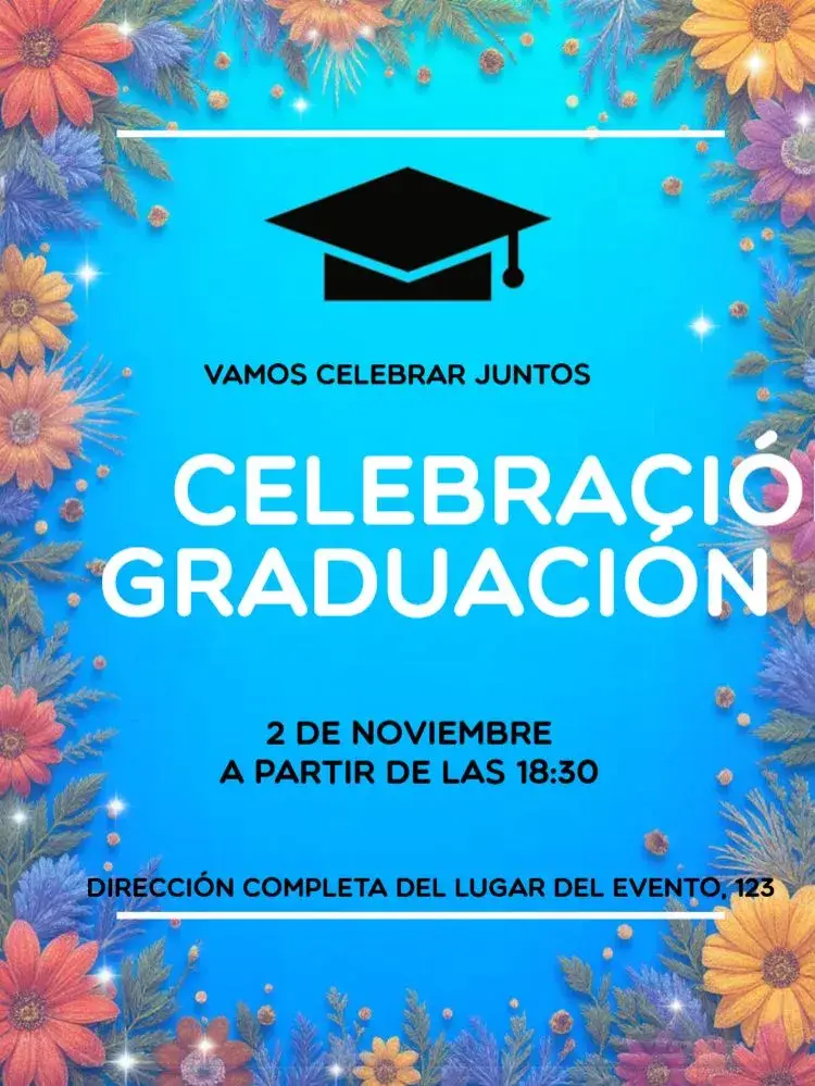 Invitación Graduación de secundaria