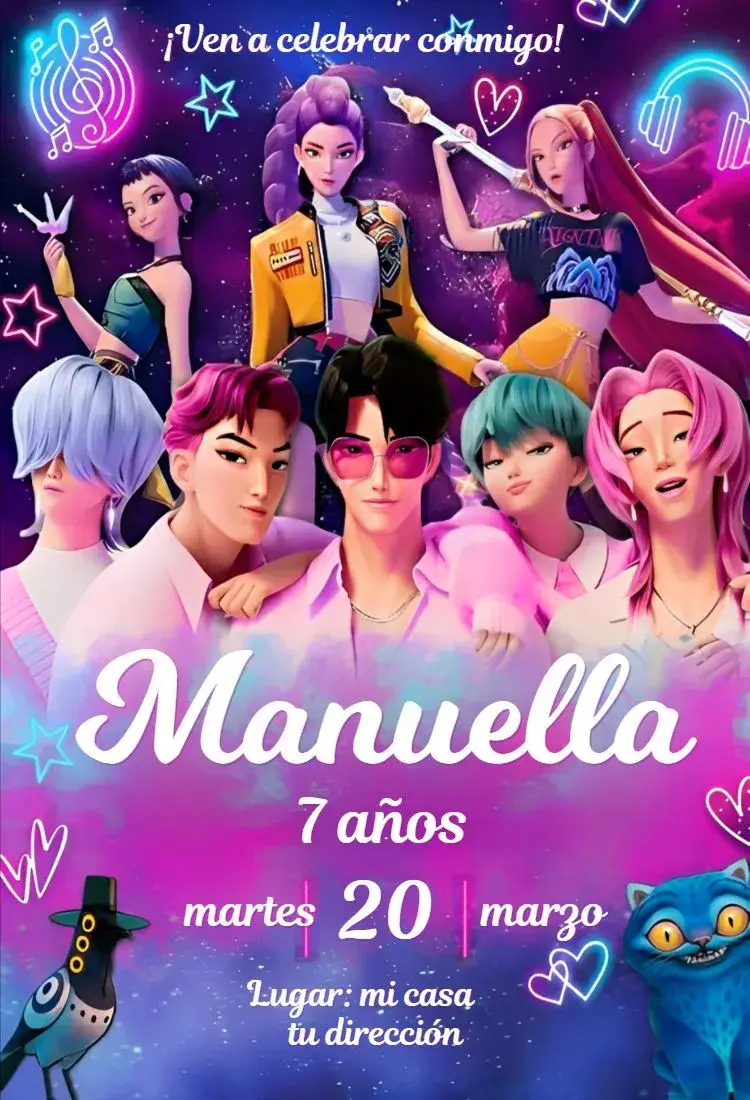 Invitación Guerreras del Kpop 3
