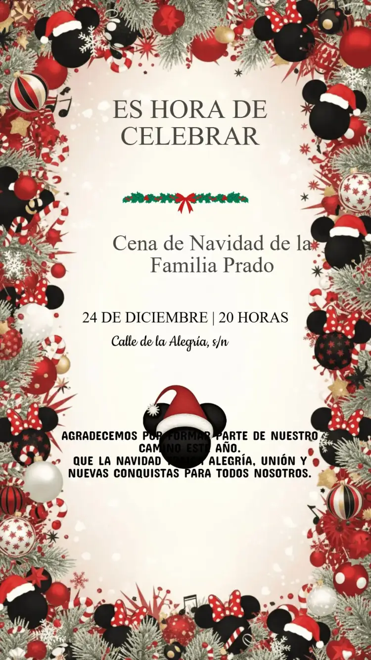 Invitación Invitación Fiesta de Navidad – tema Fechas Conmemorativas rojo y verde, dorado y blanco, minimalista, vintage, moderno, rústico