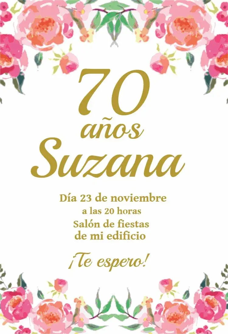 Invitación Flores Florales