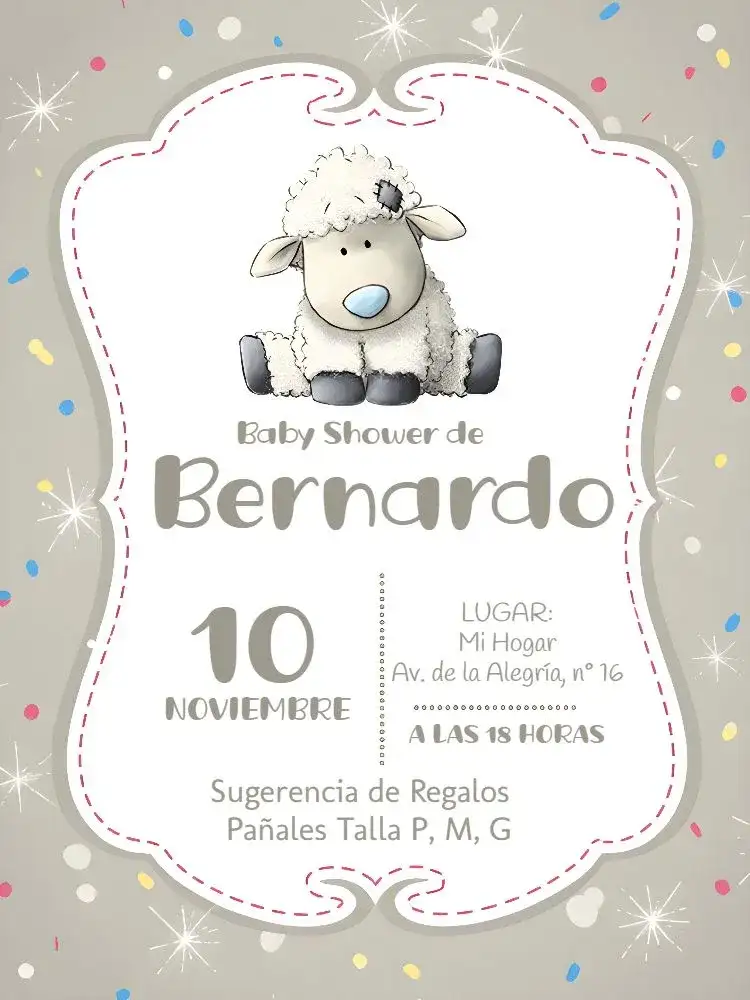 Baby Shower Ovejita Azul