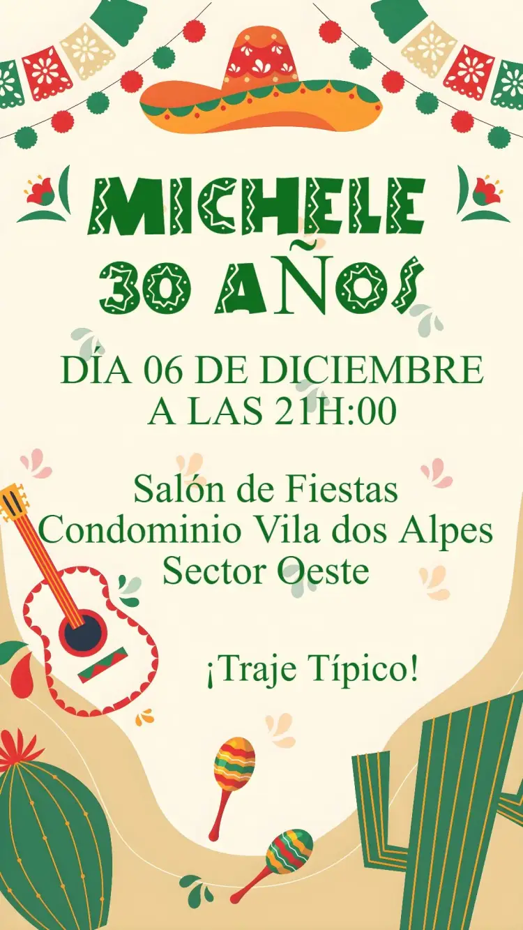 Invitación Fiesta Mexicana