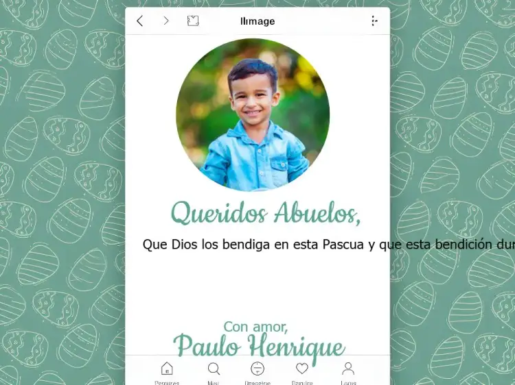 Invitación Tarjeta De Feliz Pascua Con Foto de Huevos – tema Fechas Conmemorativas azul, colorido, moderno, lúdico, festivo, minimalista