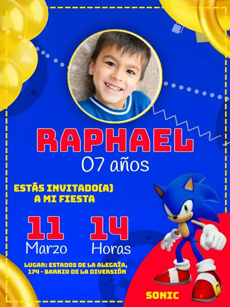 Infantil Sonic Juego