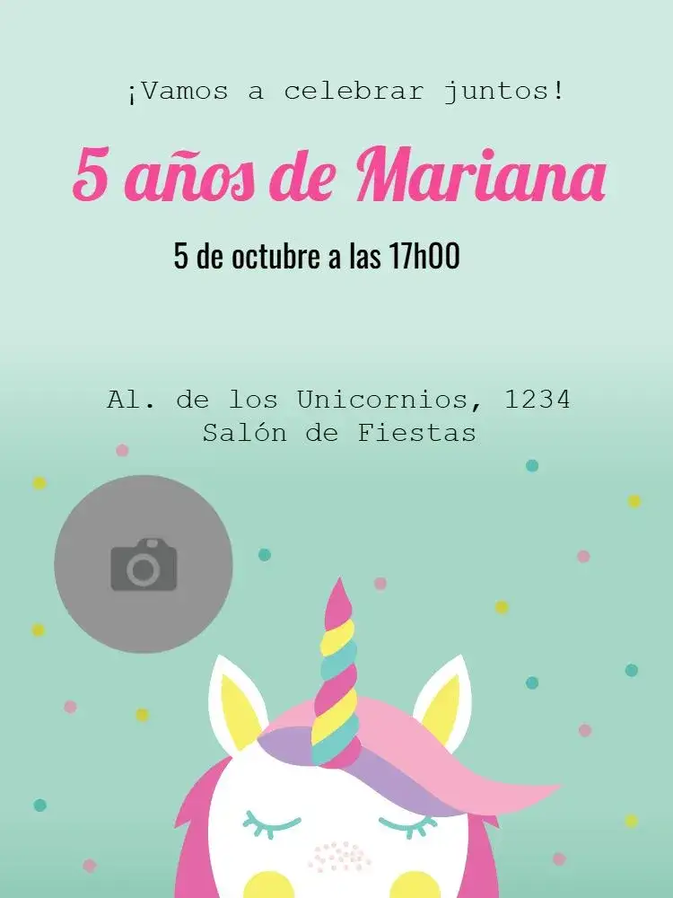 Invitación Verde – tema Cumpleaños Infantil disfraz, colorido, lúdico, moderno, alegre